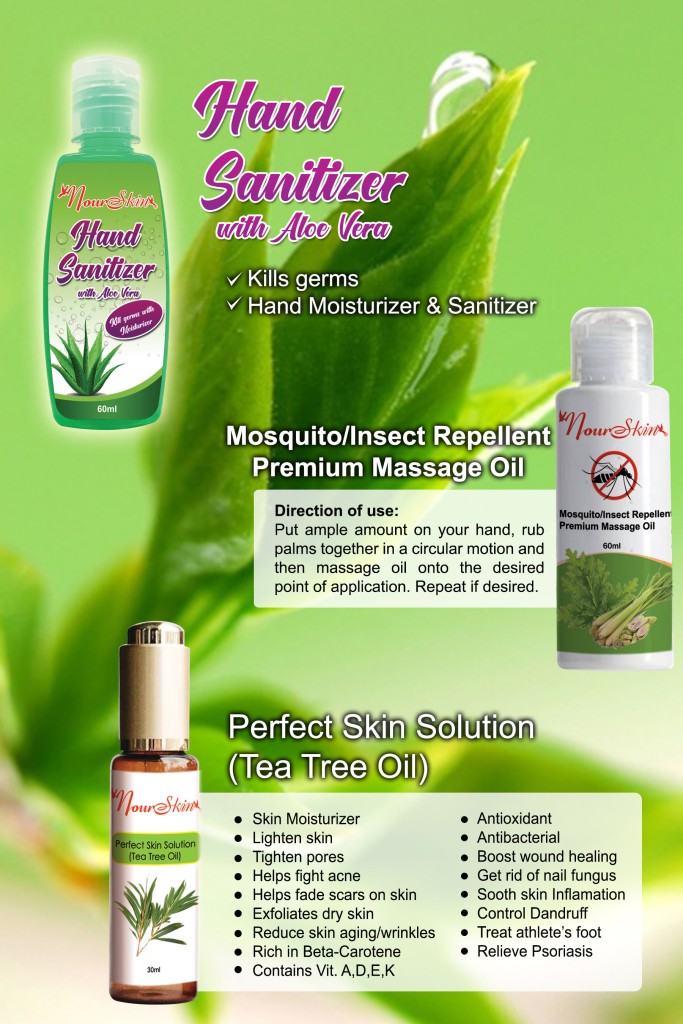 Hand Sanitizer, Mosquito insect repellent premium massage oil, perfect skin solution
