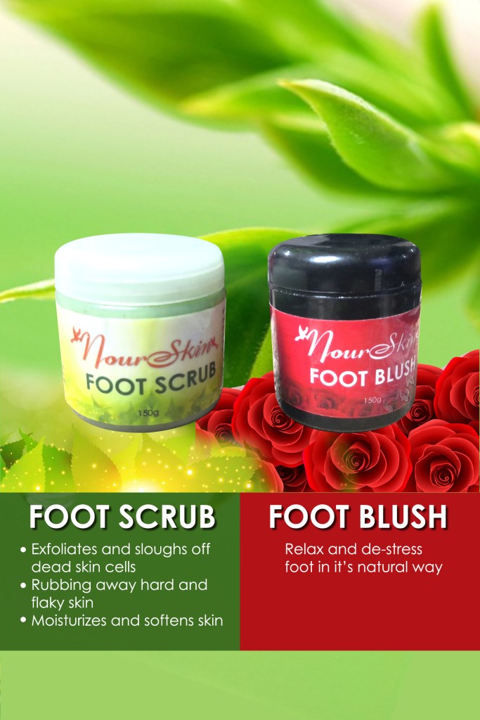 Food scrub, Foot blush